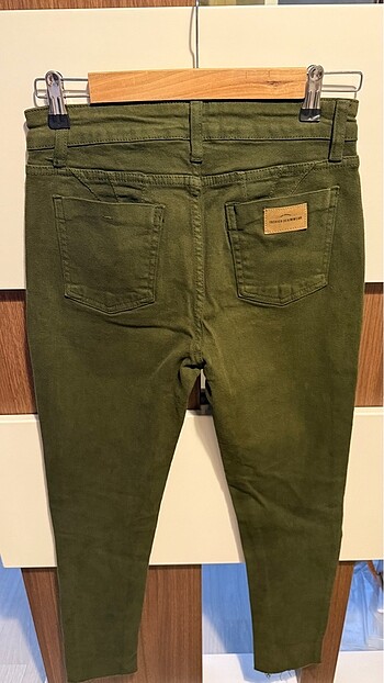 Diğer Haki Likralı Skinny Jean