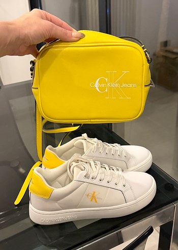 Calvin Klein Spor Ayakkabi Ve Canta Seti