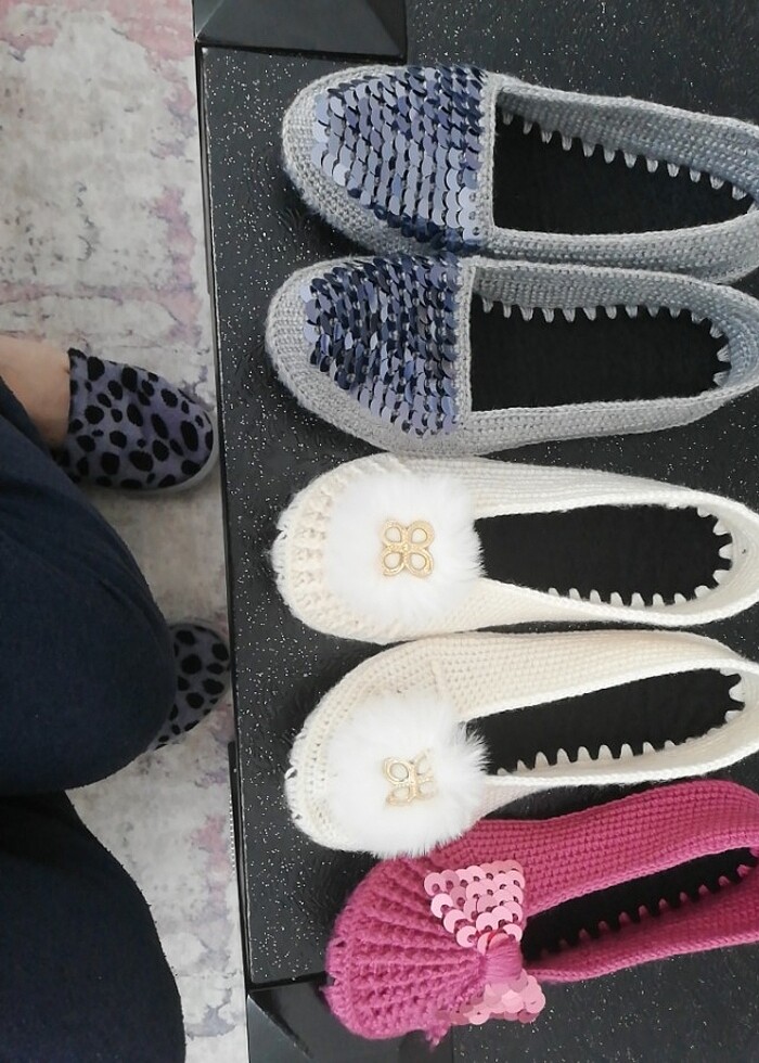 Babet örgü patik  - Görsel 3