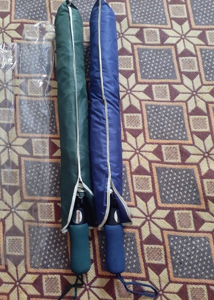 İki kişilik Büyük şemsiye mavi - Görsel 4