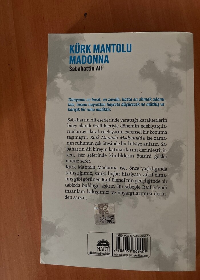 Kürk Mantolu Madonna - Sabahattin Ali - Görsel 2