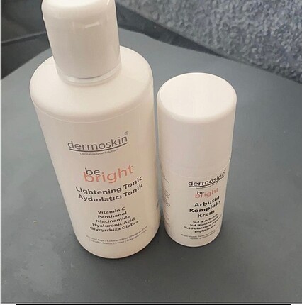 Dermoskin arbutin krem ve aydınlatıcı tonik