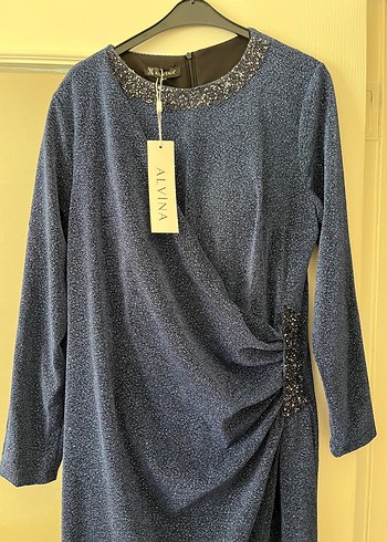 Uzun kollu abiye elbise - Görsel 4