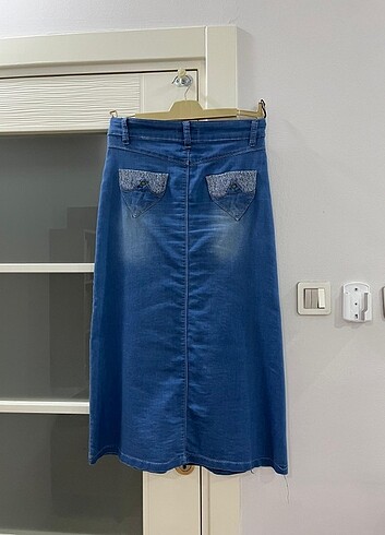 Diğer Uzun denim kot etek