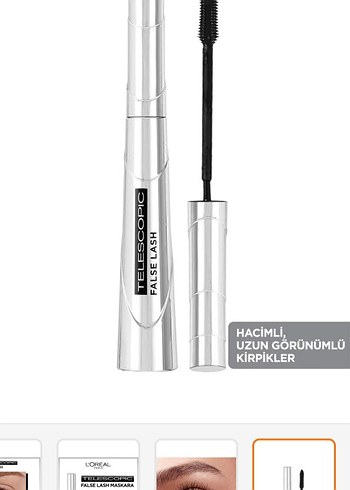 L'Oréal Siyah Maskara - Dolgun ve Uzun Kirpikler - Görsel 2