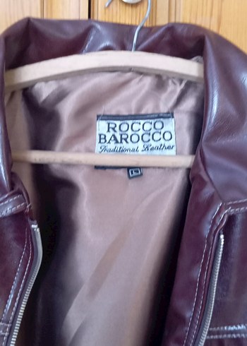 Kahverengi Parlak Deri Biker Ceket - Görsel 4