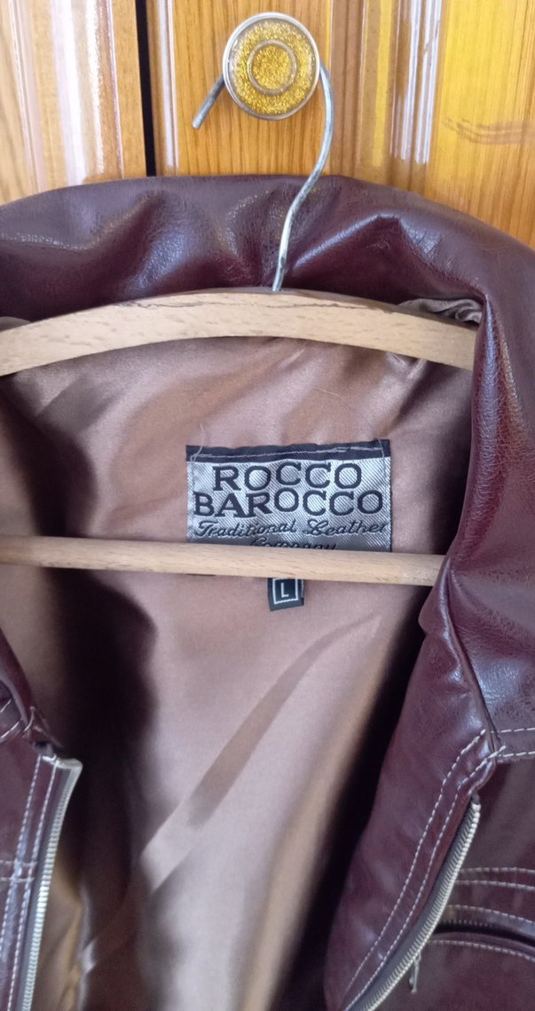 Kahverengi Parlak Deri Biker Ceket - Görsel 5