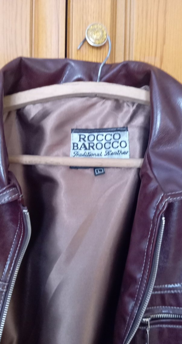 Kahverengi Parlak Deri Biker Ceket - Görsel 4