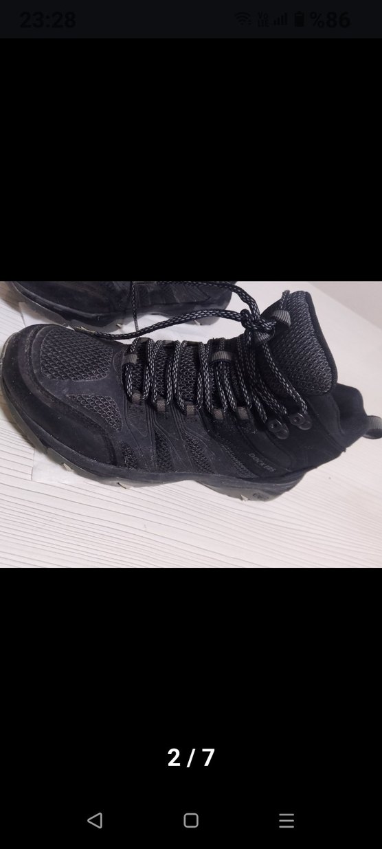 Erkek Siyah Spor Ayakkabı Bağcığı - Görsel 2