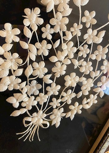 Gri Çerçeveli Beyaz Çiçekli Tablo - Görsel 7