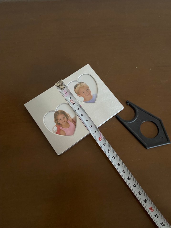 Beyaz Kalp Şeklinde Çift Fotoğraf Çerçevesi - Görsel 5