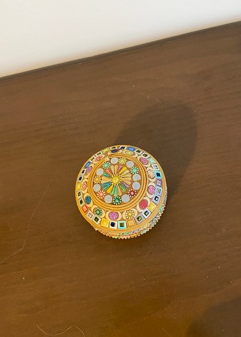 Renkli Taş İşlemeli Geleneksel El Yapımı Kutular - Görsel 11