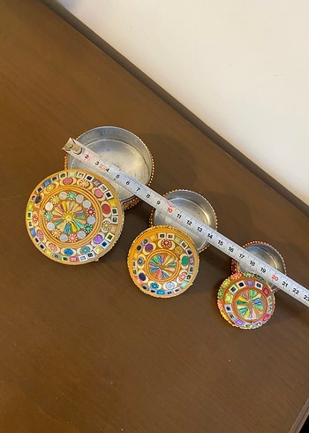 Renkli Taş İşlemeli Geleneksel El Yapımı Kutular - Görsel 3