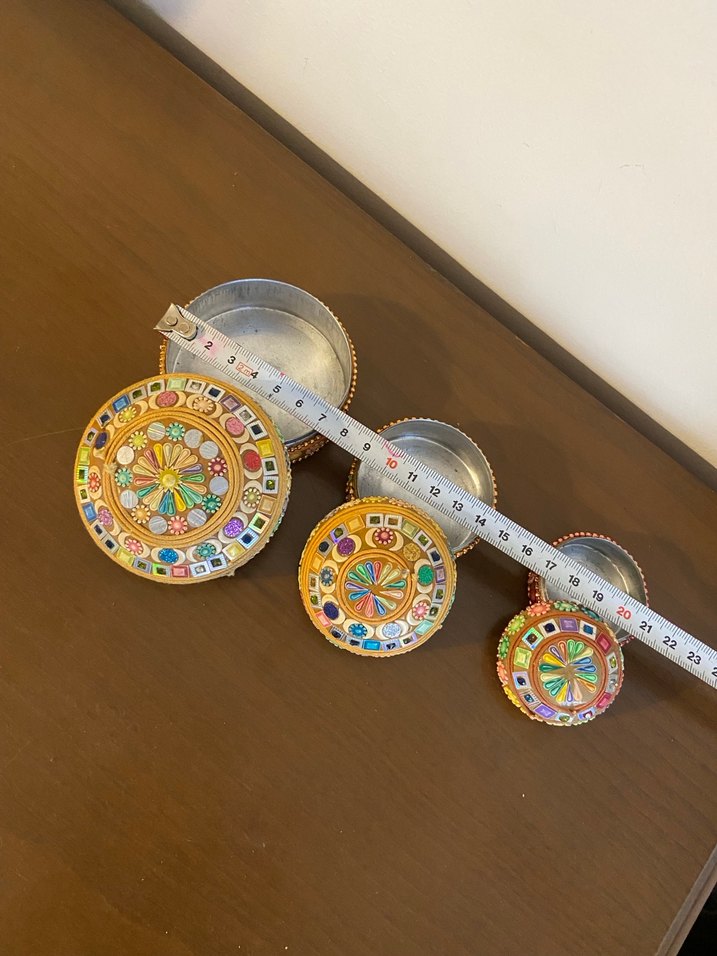 Renkli Taş İşlemeli Geleneksel El Yapımı Kutular - Görsel 3