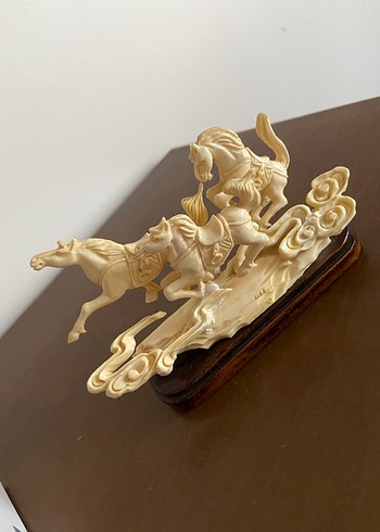 Beyaz At Figürlü Dekoratif Biblo - Görsel 5