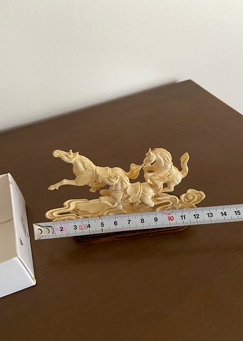 Beyaz At Figürlü Dekoratif Biblo - Görsel 3