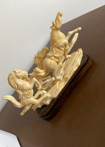 Beyaz At Figürlü Dekoratif Biblo - Görsel 2