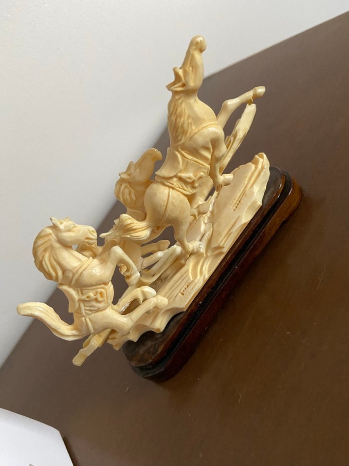 Beyaz At Figürlü Dekoratif Biblo - Görsel 2