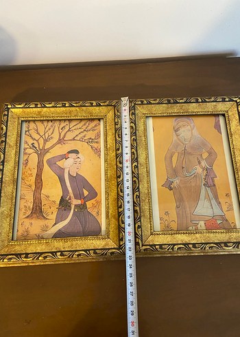 Altın Renk Çerçeveli İki Sanat Tablosu - Görsel 6