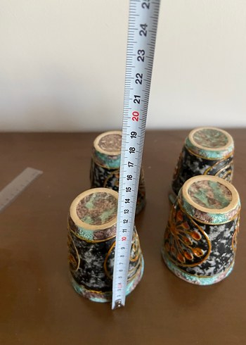 Renkli Desenli Seramik Bardak Seti - Görsel 5