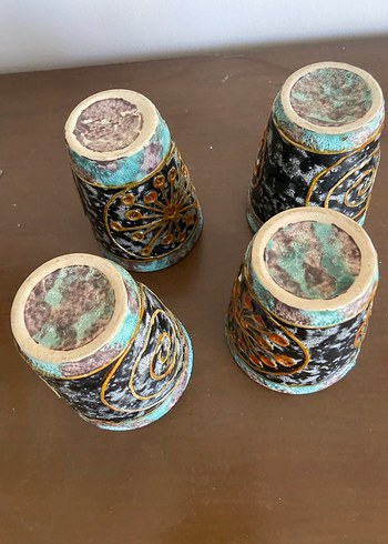 Renkli Desenli Seramik Bardak Seti - Görsel 4