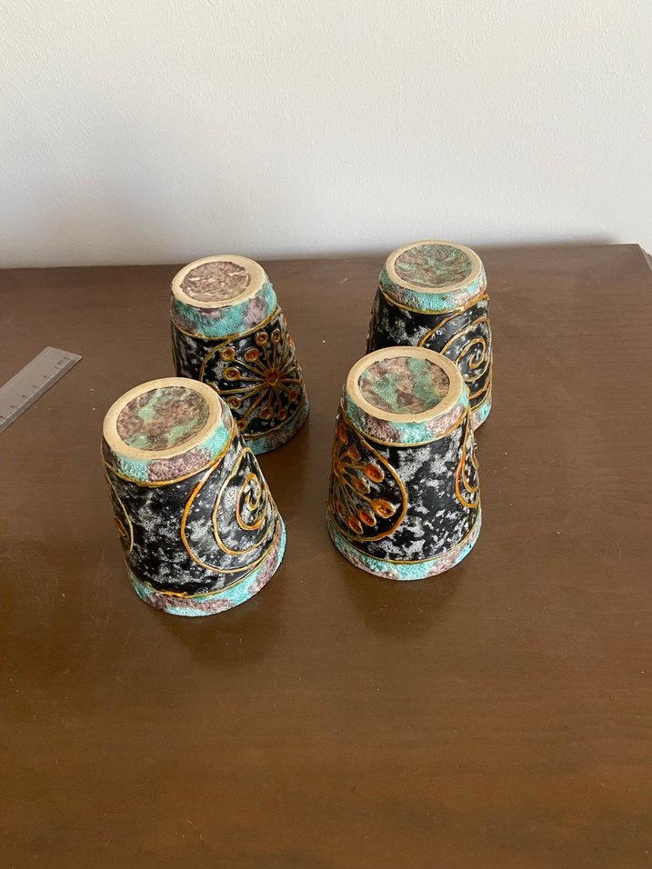 Renkli Desenli Seramik Bardak Seti - Görsel 3