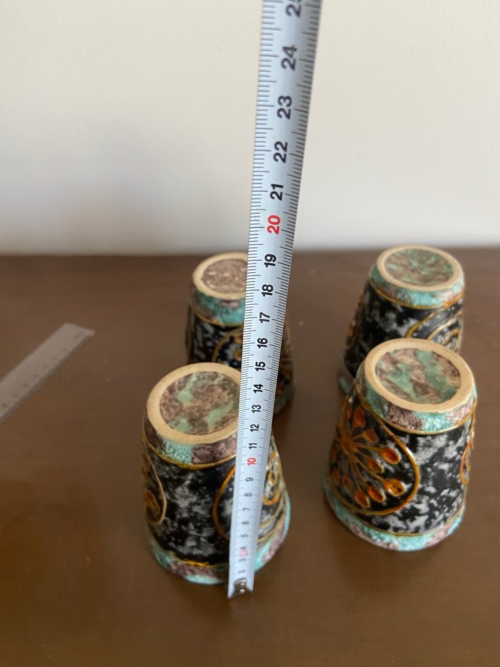 Renkli Desenli Seramik Bardak Seti - Görsel 5