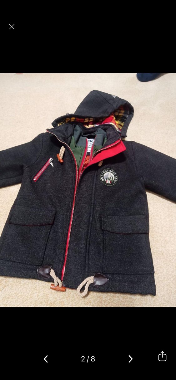 Erkek çocuk kaşe kaban - Görsel 3