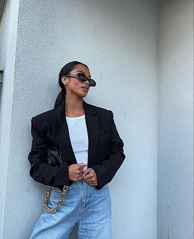 Mavi Jeans Mavi crop blazer
