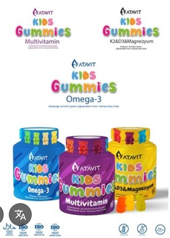 Atavit Omega 3, D3 K2, Magnezyum Multivitamin Gummies - Görsel 4