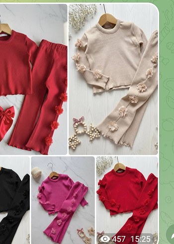 Koyu Mor Örme Kız Çocuk Etek - Görsel 3