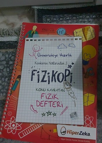 Parlak Kırmızı Fizik Konu Kavratan Defteri