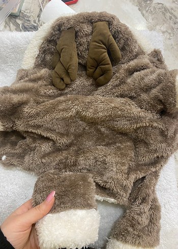 Kahverengi Kürklü Köpek Geyiği Kostümü - Görsel 2