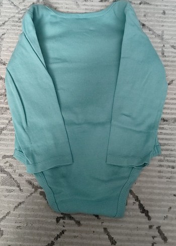 Turkuaz Uzun Kollu Bebek Body - Görsel 3