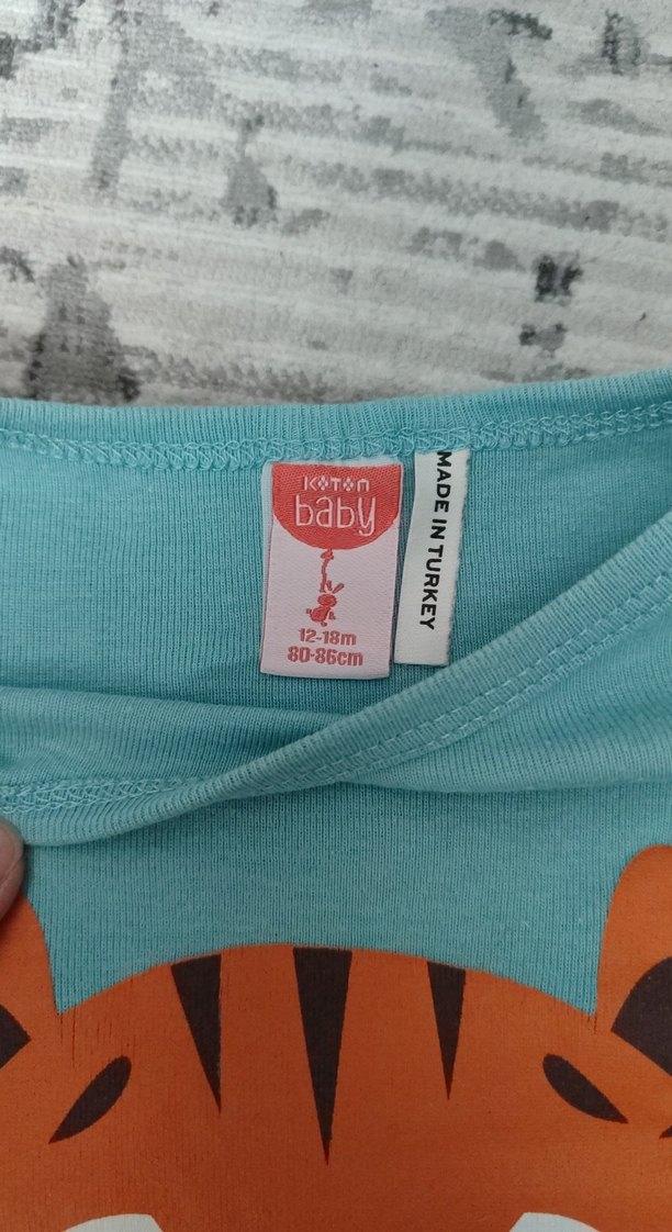 Turkuaz Uzun Kollu Bebek Body - Görsel 2