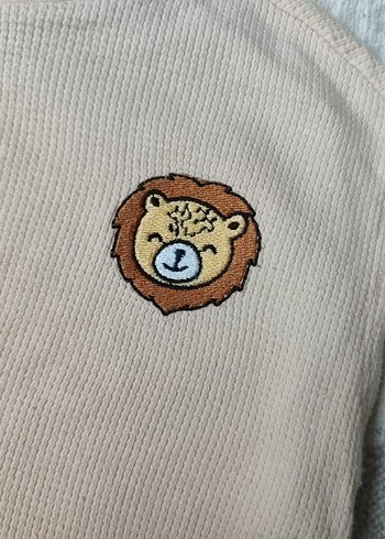 Bej Baskılı Çocuk Atlet - Görsel 2