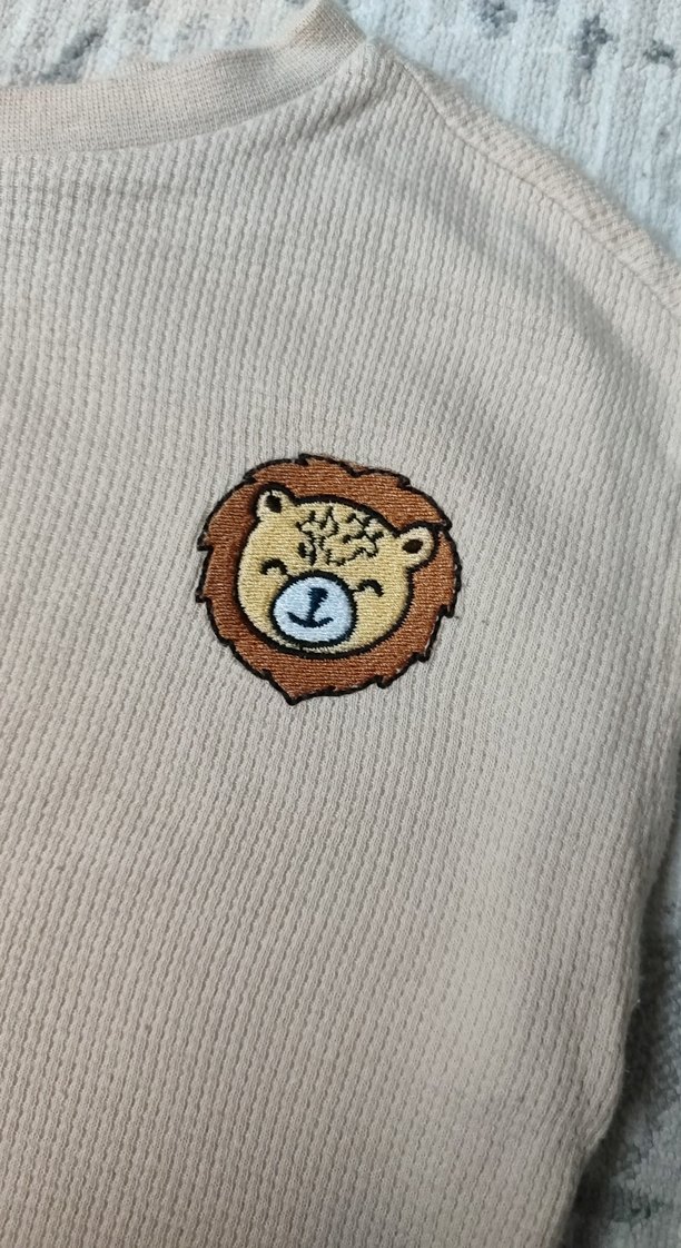 Bej Baskılı Çocuk Atlet - Görsel 2