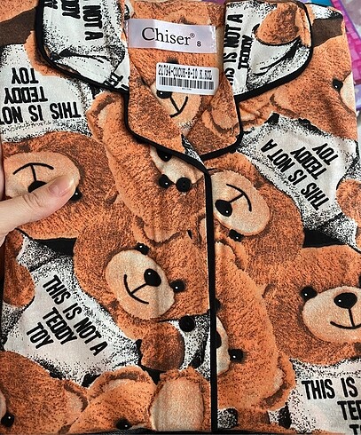Sevil Bebe Teddy Bear Kısa Kollu 8 Yaş Pijama Takımı