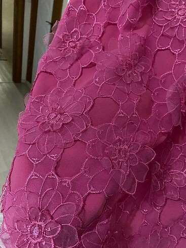 Diğer Roman Pembe Çiçekli Elbise