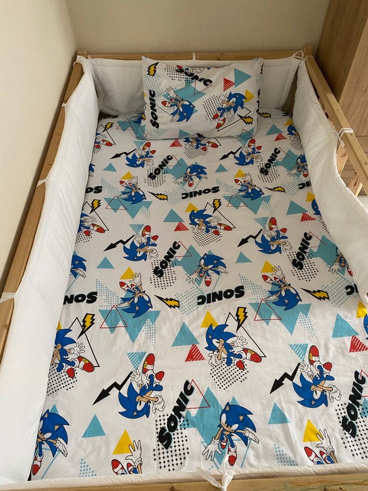 Renkli Sonic Baskılı Çocuk Nevresim Takımı - Görsel 2