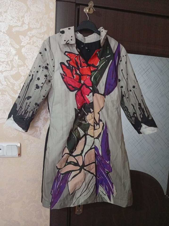 çok renkli ince kumaş yağmurluk - Görsel 2