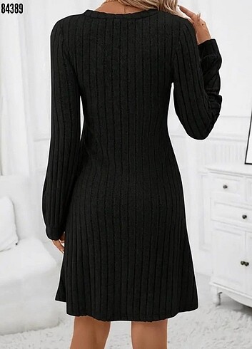 H&M Siyah midi elbise