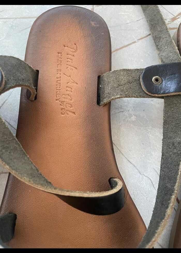 Hakiki deri sandalet - Görsel 3