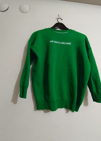 Diğer Renkli Yeşil 22 Baskılı Kadın Triko Sweatshirt