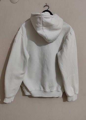 l Beden Moncler Beyaz Kapüşonlu Sweatshirt