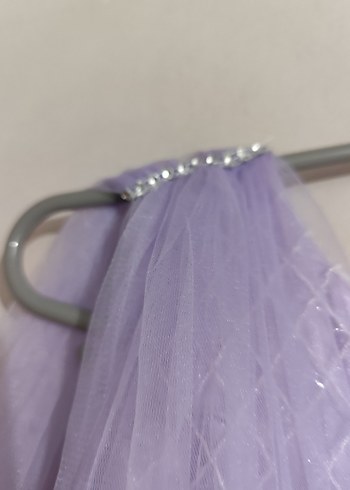 Tommito :Mor Uzun askili boncuk İşlemeli Çocuk  Abiye - Görsel 7