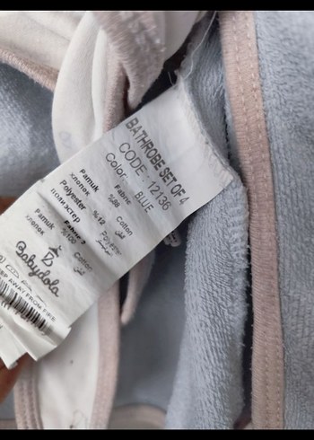 Babayda. Kapüşonlu Erkek Çocuk Bornoz Gri - Görsel 7