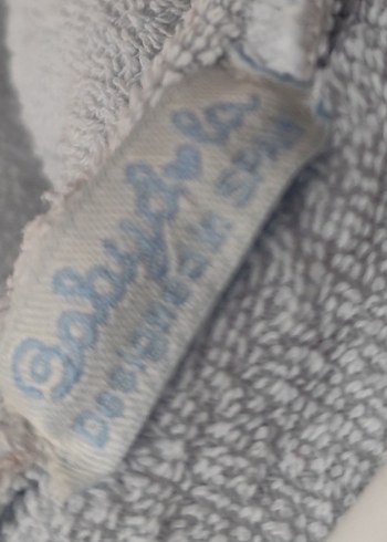 Babayda. Kapüşonlu Erkek Çocuk Bornoz Gri - Görsel 6