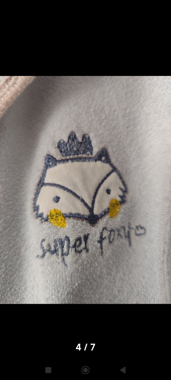 Babayda. Kapüşonlu Erkek Çocuk Bornoz Gri - Görsel 4