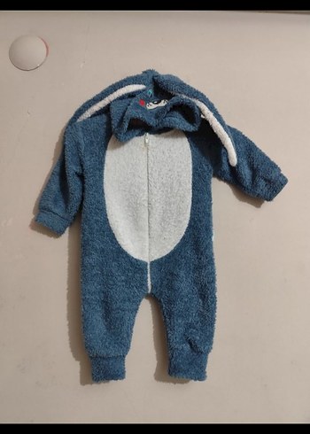 Murcik: Erkek Bebek Mavi peluş Tulum - Görsel 2